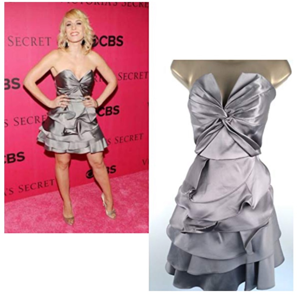 Karen Millen Pewter Statement Dress
